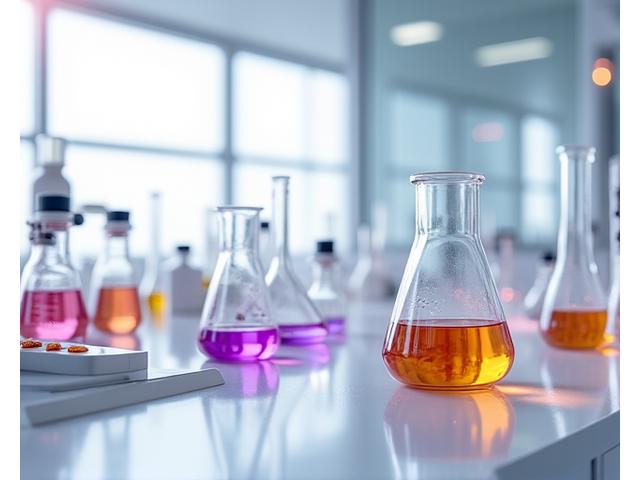 Formuliacijos darbo eigos diagrama su sprendimų medžiais, iliustruojančiais kruopštų procesą nuo ingrediento parinkimo iki testavimo.